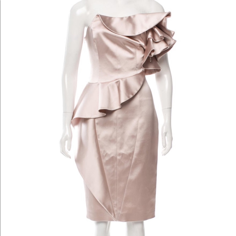 Karen Millen Pink One Shoulder dress NWT Sz 6